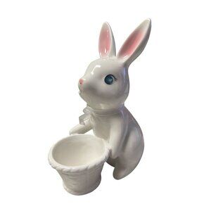 Ceramic Bunny Decorative Holders - Set of (2)